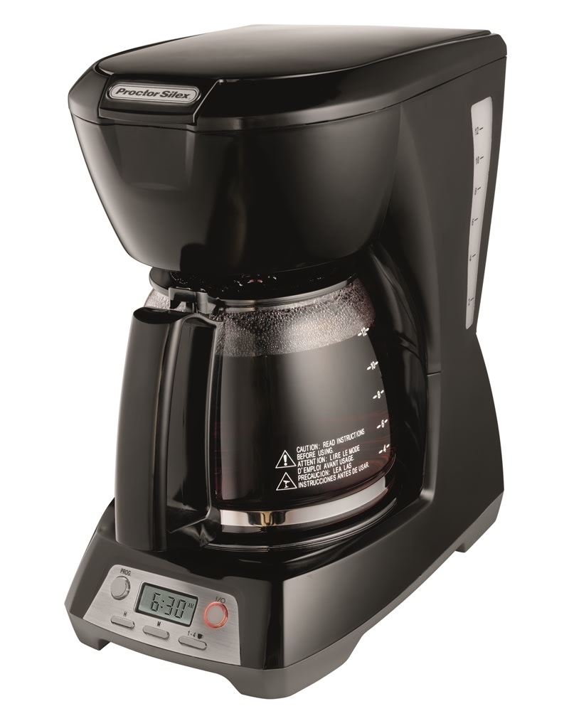 GuestSupply US | Proctor Silex® Programmable 12-Cup Coffeemaker, Black